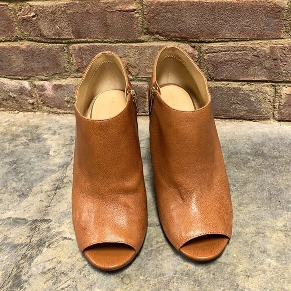 Banana Republic Delilah Tan Open Toe Ankle Bootie Size 8.5 - Picture 2 of 15